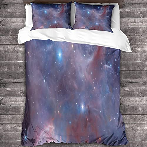 Housse de couette ciel étoilé cosmique 220x240 microfibres