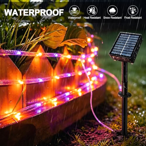 Slyuexu Solar Rope Lights, 100LED 39FT String Lights Outdoor Waterproof - image 4