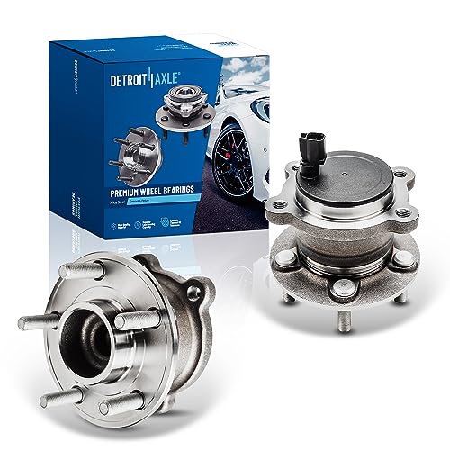 Detroit Axle - FWD Rear 2pc Wheel Bearing Hubs for