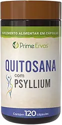 Quitosana Com Psyllium 500mg 120 Cápsulas