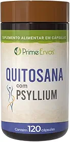 Quitosana Com Psyllium 500mg 120 Cápsulas
