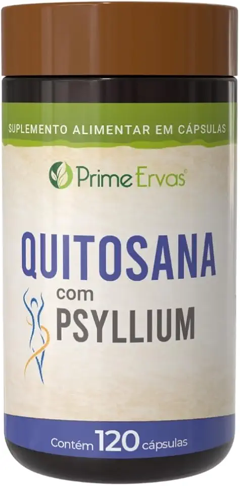 Quitosana Com Psyllium 500mg 120 Cápsulas