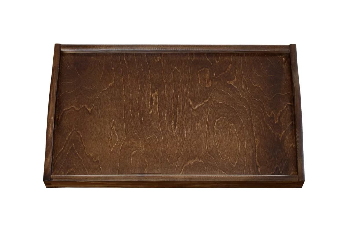 PICCOLO VASSOIO IN LEGNO SERVIRE TÈ CAFFÈ COLAZIONE FARMACI – 20 X 30 CM MARRONE