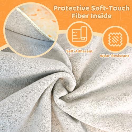 Image of 31.5 inch Large Cat Grooming Wrap for Cutting Nails, Self-Stick Dog Cat Burrito Wrap with Nail Clippers Kit, Soft Tortilla Blanket Pet Tool Gifts for Multifunctional Care Medicine Anti-Escape