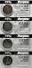 4 Energizer CR1620 Lithium 3V Coin Cell Batteries