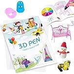 3D Pen Printing Drawing Book, Reusable Colored 40 Pattern Thick Paper Templates with Two Clear Plate, 3D Painting Graffiti Stencils for DIY Gifts, Vomika (Good Time)