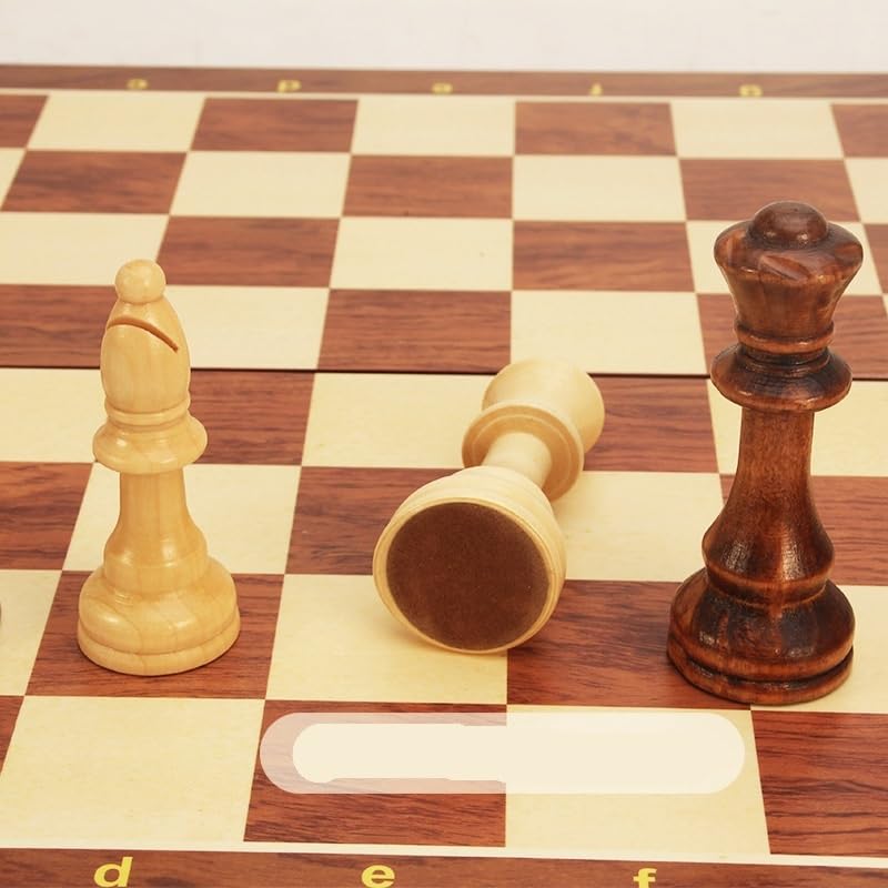 Scacchi magnetico in legno per adulti e bambini, scacchiera