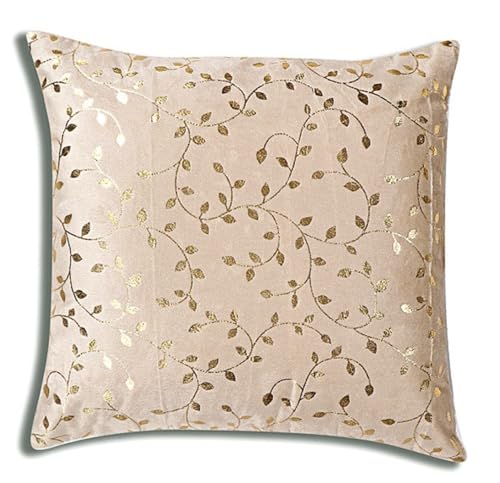 Image of RD TREND Premium Velvet Cushion Covers Set of 5 | Soft Embroidered Decorative Throw Pillow Covers for Sofa, Bed & Living Room | Cushion Cover 16 inch x 16 inch (40x40 cm) Multi