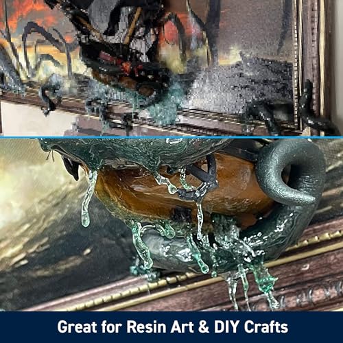 Image of TotalBoat 200g UV Cure Clear Acrylic Resin with UV Flashlight for Resin Curing - Kit for DIY Jewelry Making, Small Resin Crafts, and Protective Coating