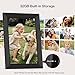 Frameo 10.1 Inch WiFi Digital Picture Frame, Smart Cloud Electronic Photo Frame with HD IPS Touch Screen Slideshow 32GB Memory Auto-Rotate Wall Mount, Share Photos/Videos from Phone by Frameo App