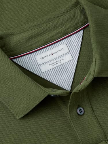Image of Tommy Hilfiger Men's Short Sleeve Polo Shirts in Classic Fit with Stretch and Organic Pique Cotton