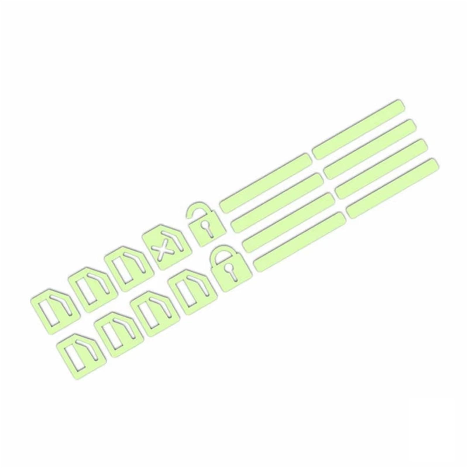 Repair Car Universal Window Button Luminous Sticker Automobile Interior Glowing Sticker Night Fluorescent Decals