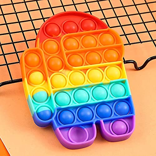 Image of pop it Fidget Toys, pop it Fidget Toy Set | pop its Fidget Toys, Fidget Toys pop it Rainbow, pop it Toy, | poppit Fidget Toy, Rainbow pop it, Push pop Bubble Fidget Toy(Robbot)