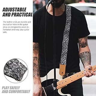 ERINGOGO Sangle de Guitare Réglable en Cuir Ceinture de Guitare Ukulélé Banjo Bandoulière pour Ukulélé Banjo Mandoline… - Les Beatles, Paul McCartney, John Lennon, RIngo Starr, George Harrison ERINGOGO Sangle de Guitare Réglable en Cuir Ceinture de Guitare Ukulélé Banjo Bandoulière pour Ukulélé Banjo Mandoline… – Image 2