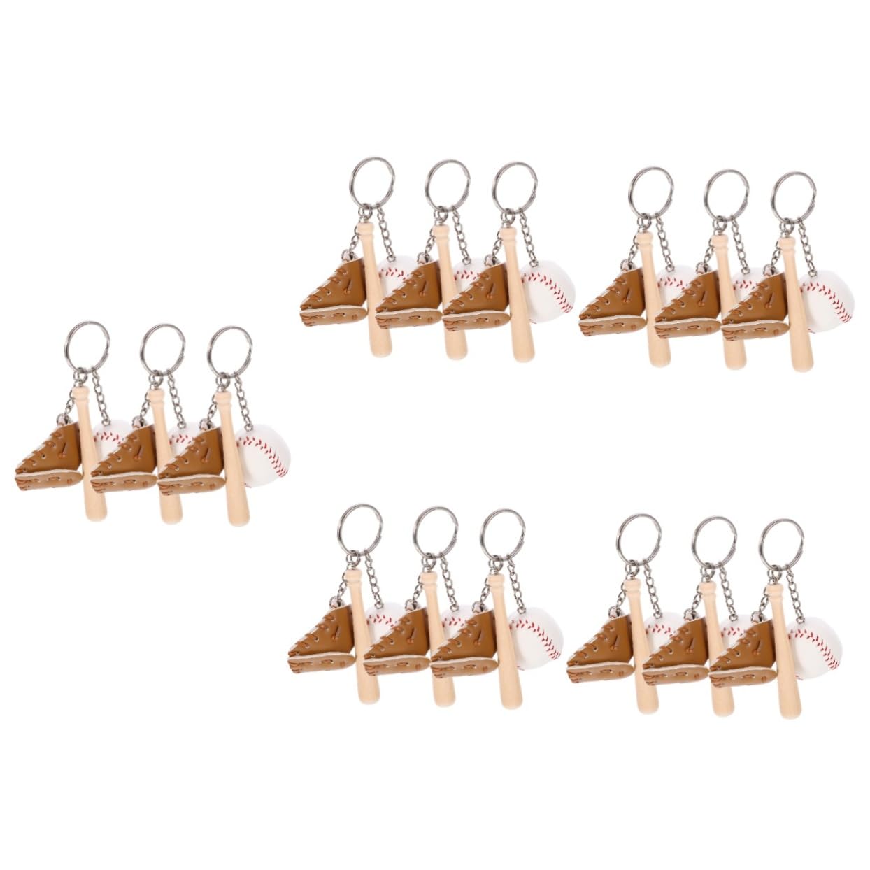 Homoyoyo Portachiavi Da Baseball Chiave Accessori Portachiavi Da Softball Portachiavi Carino Catene Mini Keeychain Bomboniere Da Baseball Per Pelle Sintetica Cachi