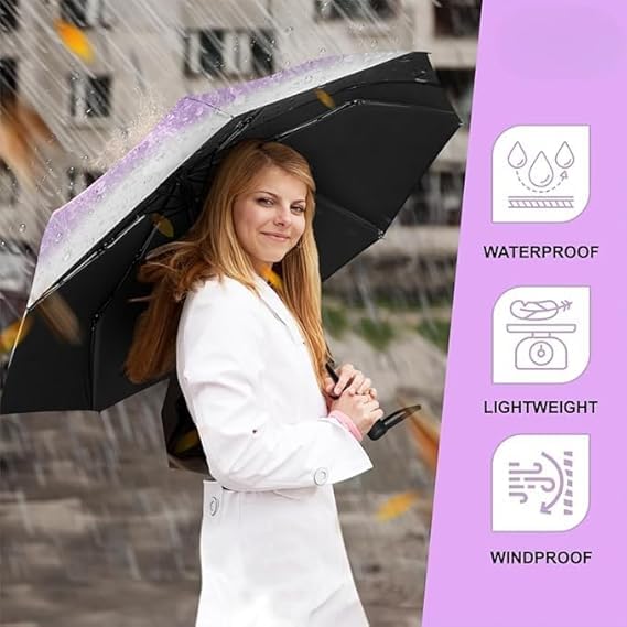 Image of TEKCOOL Umbrella, UV Big Size Umbrella for Sun Protection Rain Windproof Strong Large 3 Fold for Men Women Kids Boys Girls Perfect & Stylish Windproof & Compact?