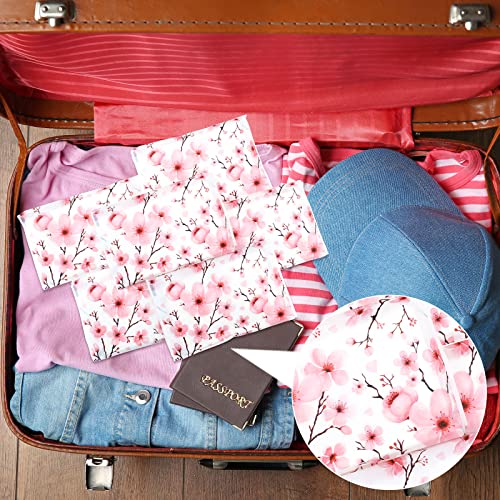 Image of Geyee 50 Pack Travel Tissue Packets Facial Paper Napkins, Cherry Blossoms