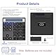2-in-1 Ziffernblock mit Taschenrechner, 34 Leise Tasten Bluetooth 5.0&2.4G Numpad für Windows/Mac/iOS/Android, Nummernblöcke für Laptop/PC/iPhone/iPad Number Pad Ergonomisch für Excel Buchhaltung Büro