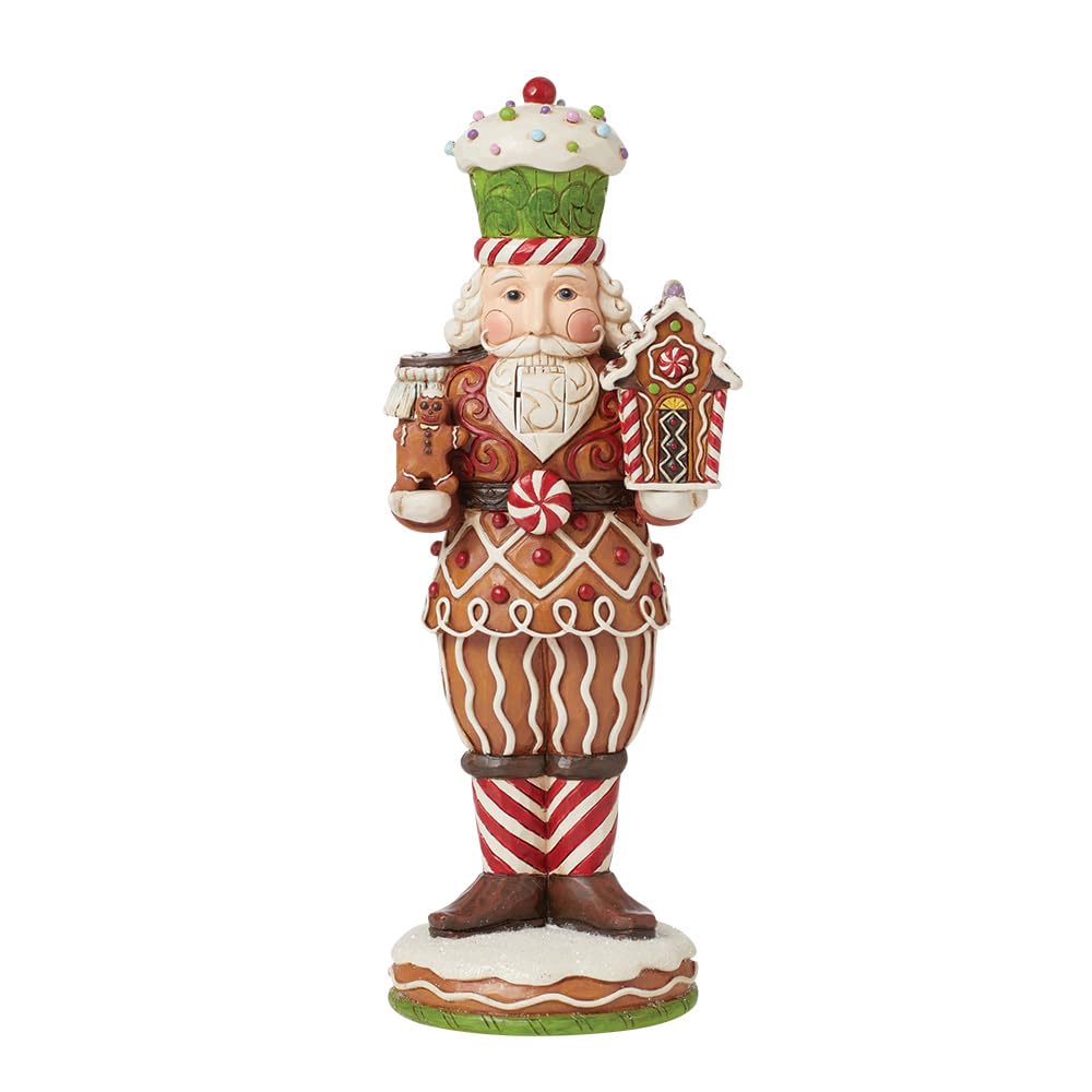 Casse-Noisette de Noël en Pain d'épices Enesco, statuette décorative multicolore 23 cm