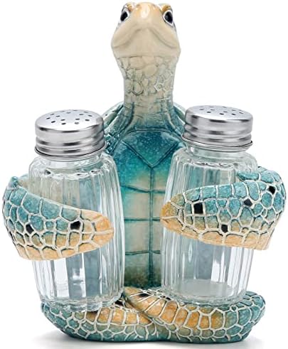 Hodao Sea Turtle With Salt and Pepper Shaker Figurines Decoration...