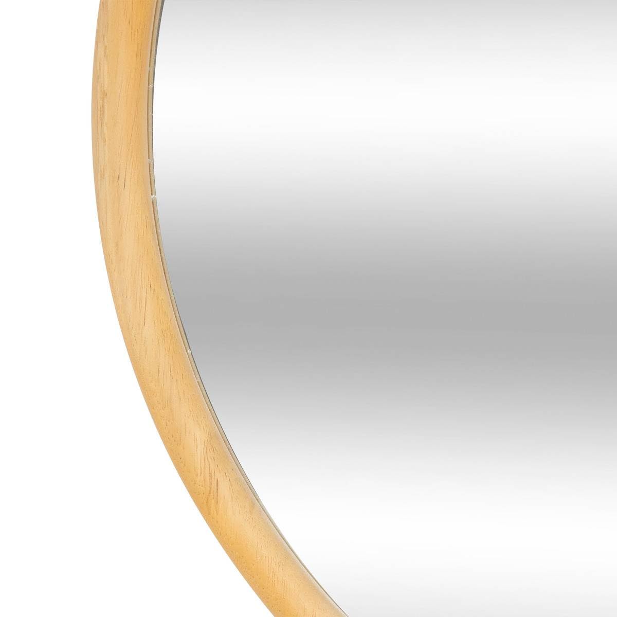 Atmosphera - Miroir Rond Mural Kim - Cadre en Bois, 55 cm de Diamètre - pour Entrée, Chambre, Salon