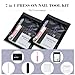 Disposable Nail Supplies Kits,Professional Manicure Press On Nail Tool Kit With Nail File,Adhesive Tabs,Nail Glue,Sticks, Prep Pads,Bags,Cards for Nail Business(Black-140pcs20set)