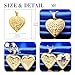 MicLee-Colgantes Foto Guardapelo para Mujer Chica Colgante Corazon Forma en Árbol de...