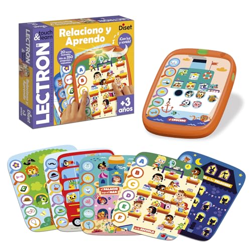 Diset   Lectron Touch and Learn relaciono y aprendo, Juego Educativo para niños a Partir de 3 años