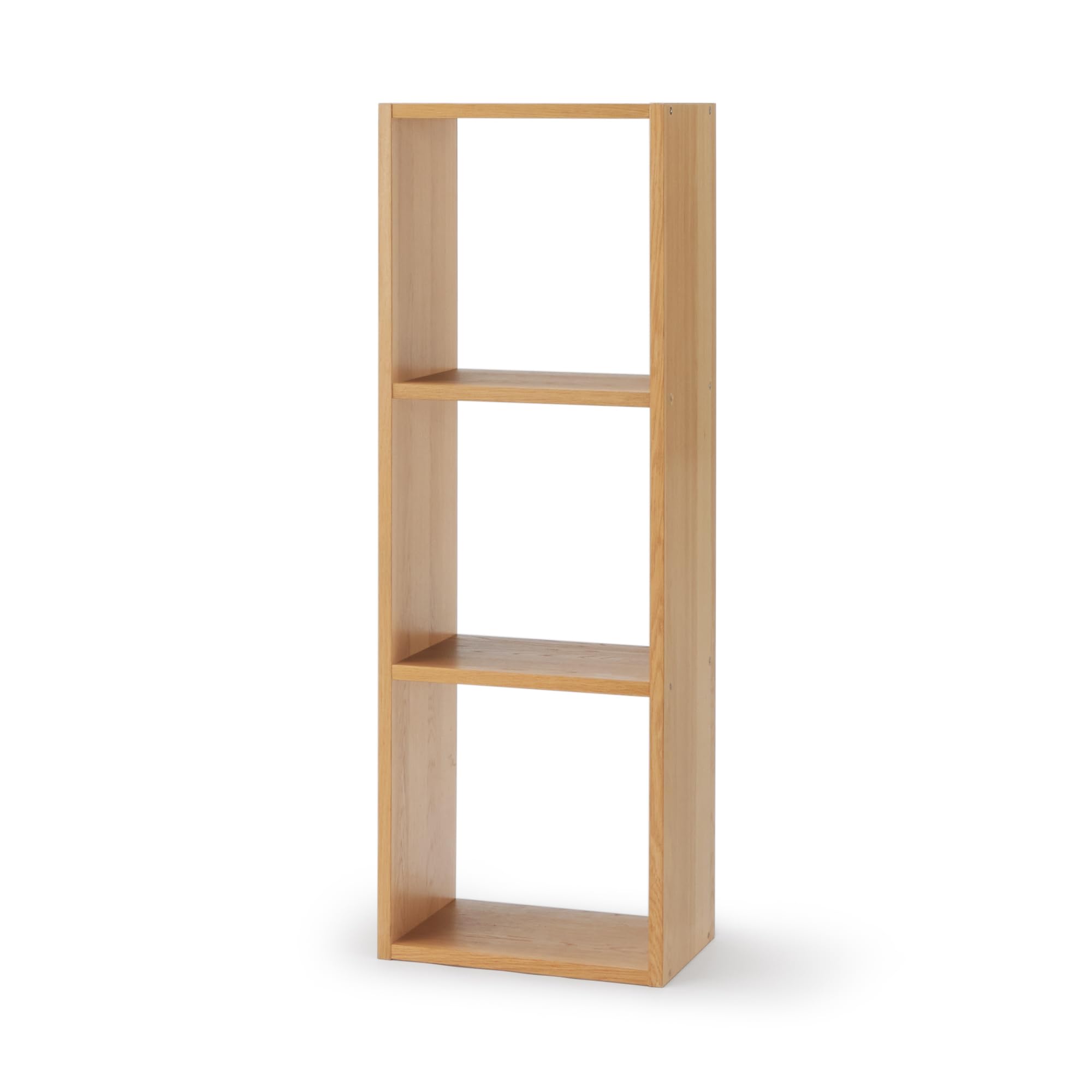 Amazon｜無印良品 スタッキングシェルフ・3段・オーク材 幅42×奥行28.5