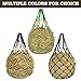 MIYABALA 2PCS Hay Net for Horses,Slow Feed Hay Bag for Horses Goat Sheep,Hanging Hay Feeder Bag for Horses Stable Stall Paddock Rest Toy