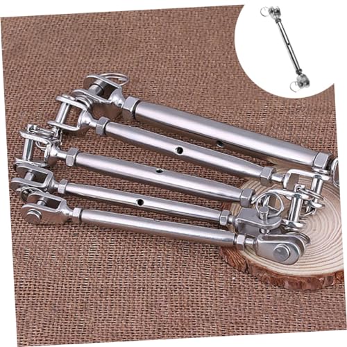 2pcs Heavy Duty Turnbuckle Hooks para Cable de Acero Acero Inoxidable miniatura 4