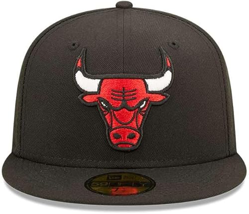 Miniatura 2 de New Era NBA Chicago Bulls 59FIFTY - Gorra ajustada para hombre, talla 7.625, color negro