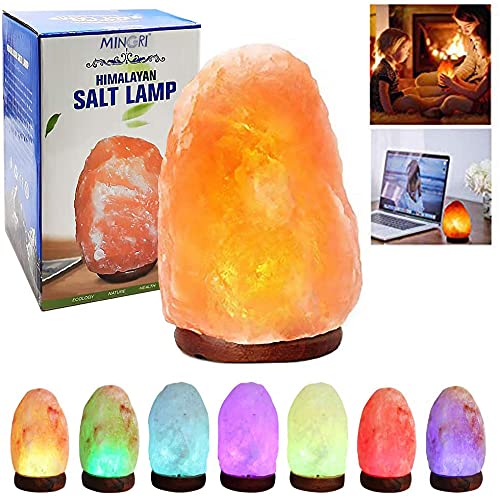 MINGRI Himalayan Salt Lamp Pink Rock Lights, USB...