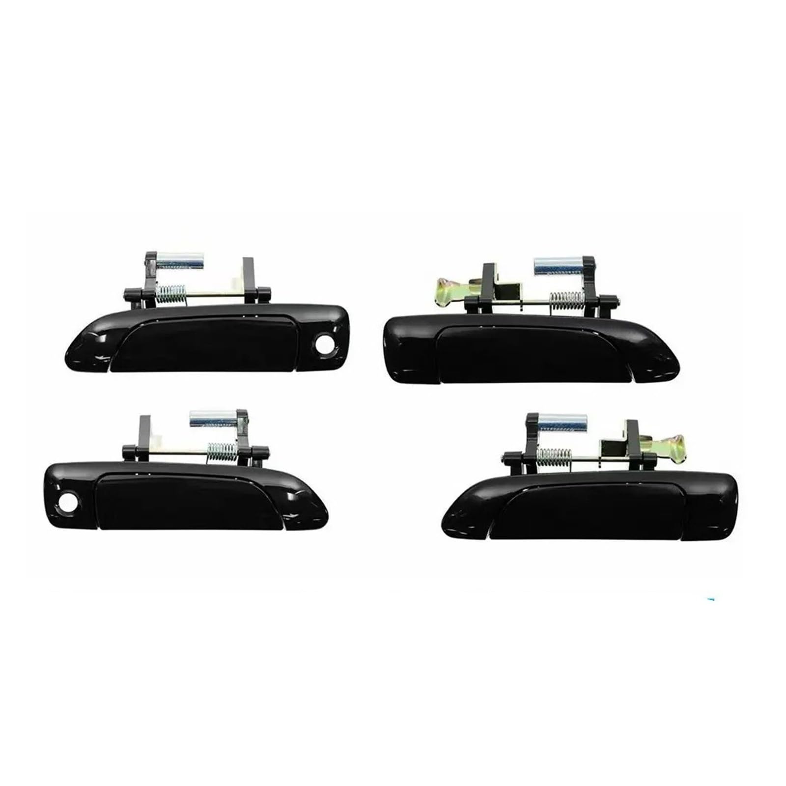Nokrgqw One Color Car Outer Door Handle For Civic 2001-2005 4Pcs Lot Front And Rear Exterior Outside Door Handles Set Black