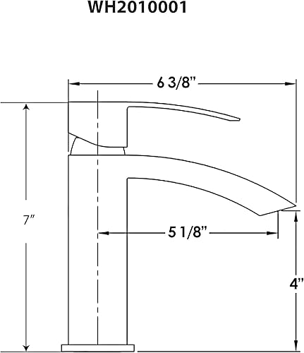 Miniatura 2 de Whitehaus Collection WH2010001-C Jem Collection Grifo, cromo pulido