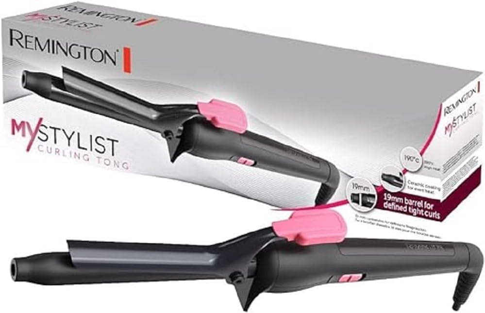 Remington CI1A119 Krultang Automatische Uitschakeling, Zwart/Roze