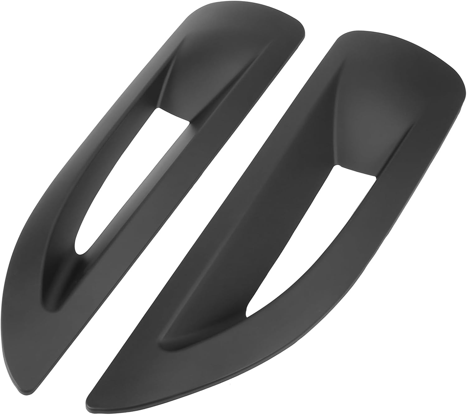 Pair Hood Side Air Vent Cover Bezels Trim Matte Black for Jeep Wrangler JK JKU Unlimited Rubicon 2007-2017 Item Replacement