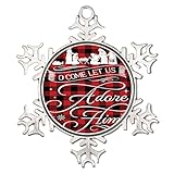 Décorations de Noël 2023 : nos décorations de Noël en métal en forme de flocon de neige sont fabriquées en métal argenté durable. Environ 7,6 cm de diamètre. Léger, lisse et robuste. Parfait pour les vacances et la décoration d'hiver.