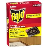 Raid Double Control Large Roach Baits (8 Count (Pack of 1))