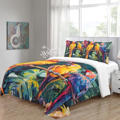 Housse de couette perroquet 3D imprimée de qualité supérieure - 8