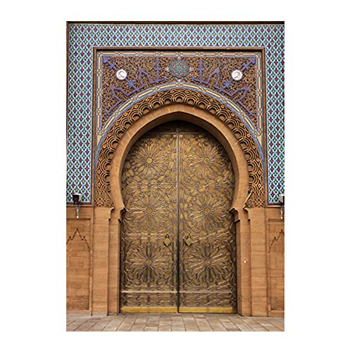Poster Allah et architecture islamique moderne pour cadre 21x30 cm