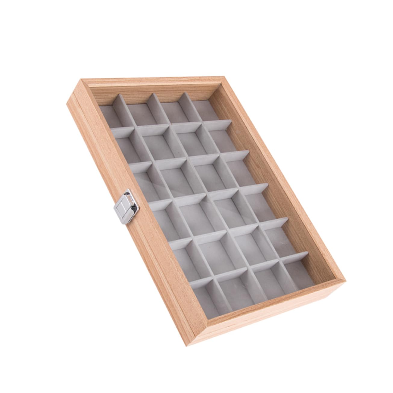 Boîte à bijoux en bois avec compartiments et organisateur de rangement