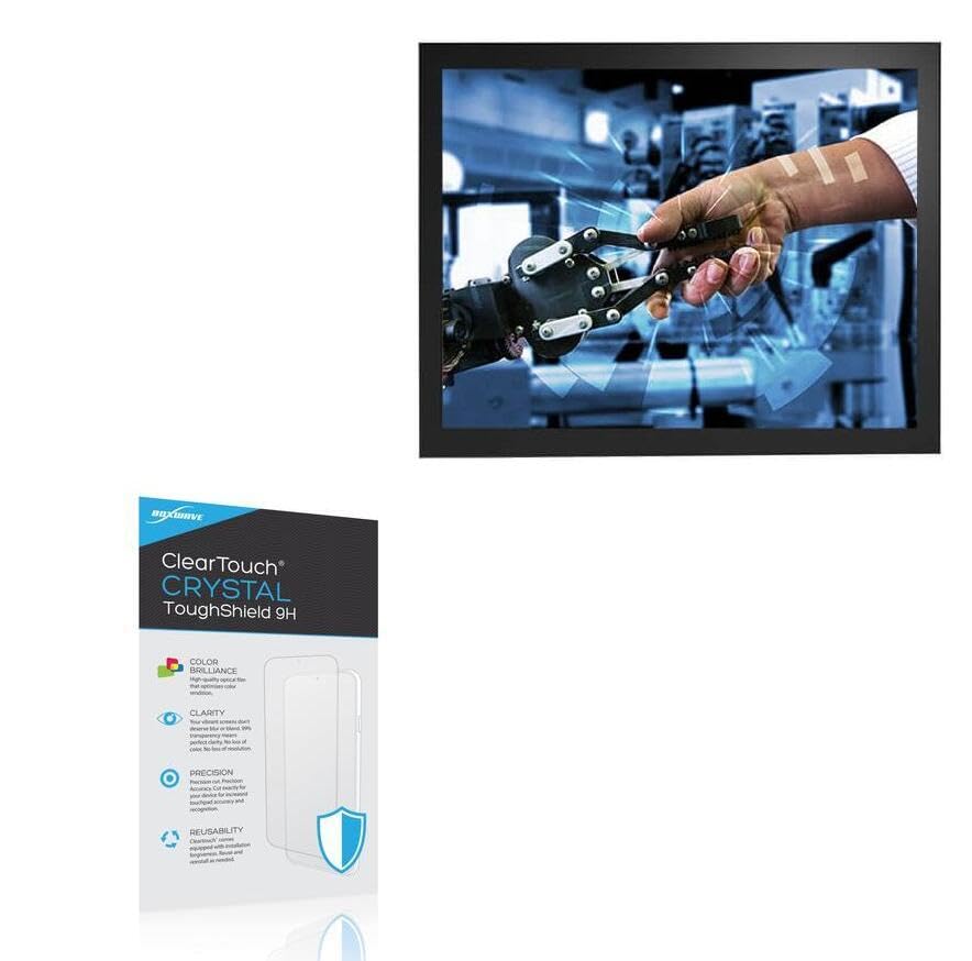 Screen Protector Compatible with Distec POS-Line 15 IQ Celeron (15 in) - ClearTouch Crystal ToughShield 9H (2-Pack), Clear 9H Tough Flexible Film Screen Protector