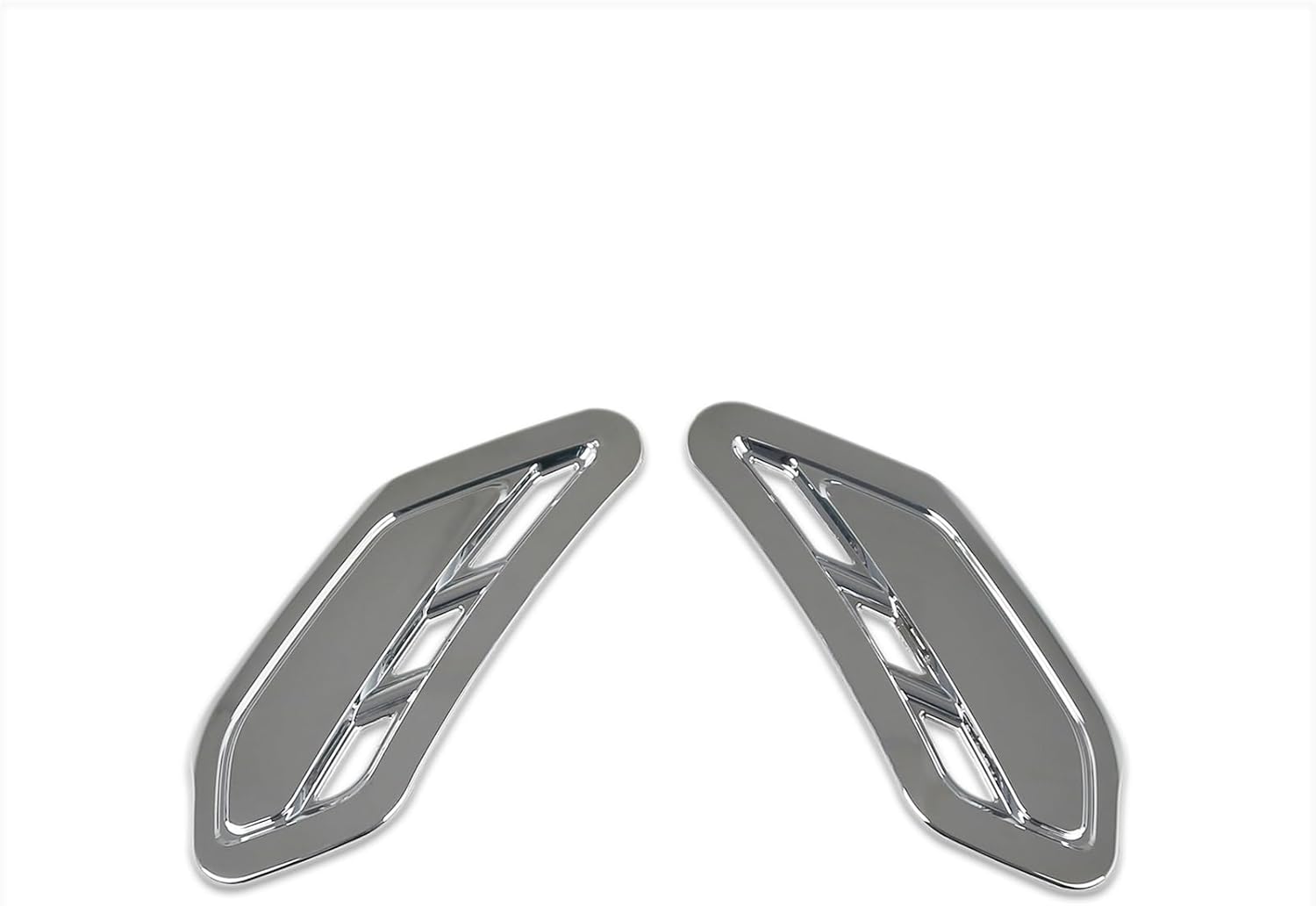 Beautost Fit For Subaru New Forester 2025 2026 Front Side Fender Sticker Vents Air Outlet Cover Trim (Chrome)