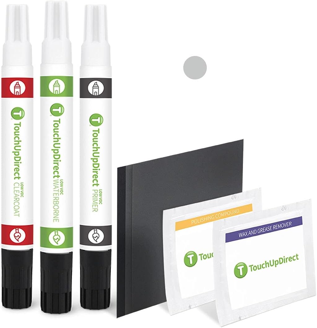 TouchUpDirect Y8/Y8S Symphony Silver Metallic Compatible with Hyundai Exact Match Touch Up Paint Combo - Platinum Kit