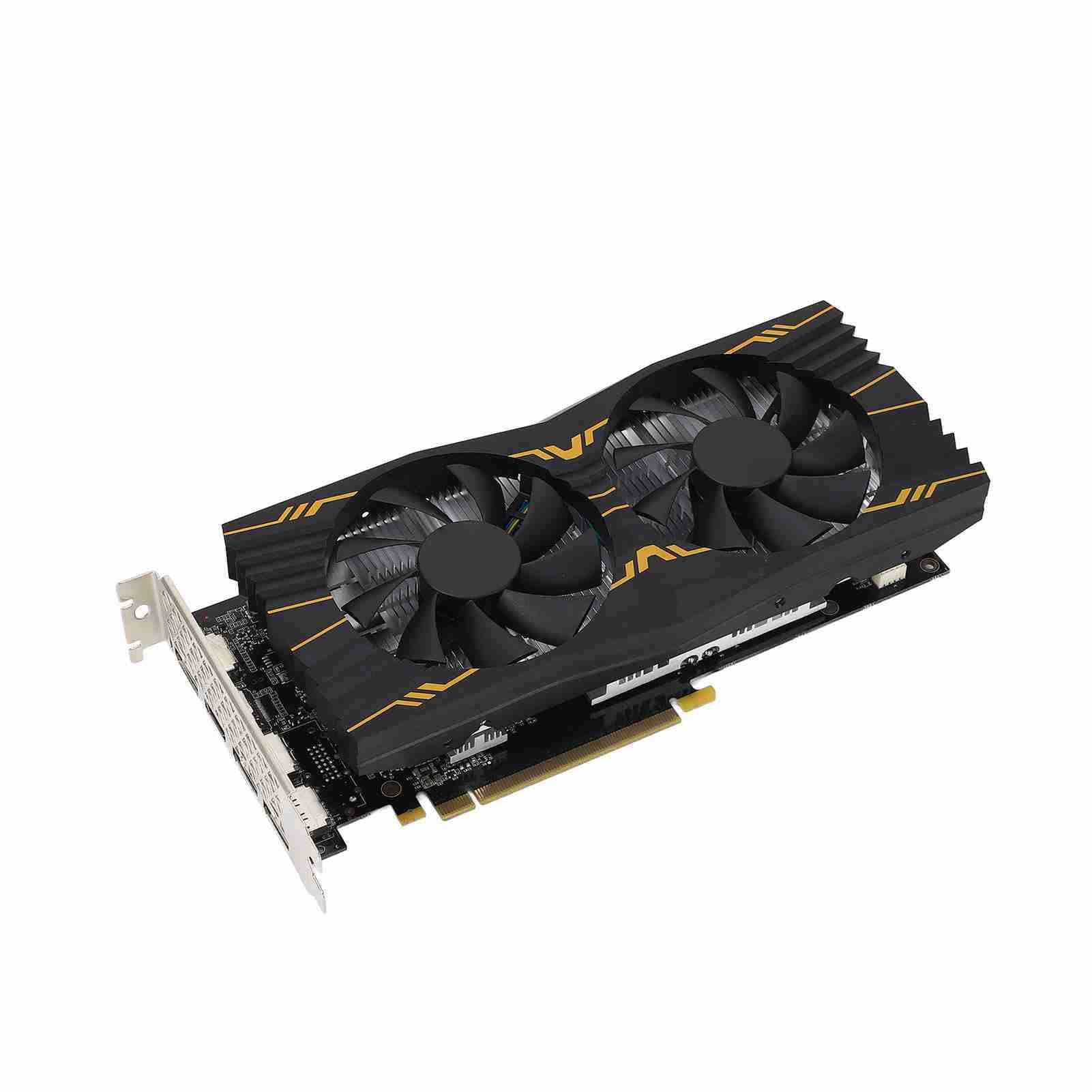 Yctze 6 GB 5 Scheda Aphics da Gioco Porta 192 Bit 3 Interfaccia Multimediale HD GPU PC 4K con 2 Ventole di Raffreddamento Schede Aphics per Computer per PC da Gioco