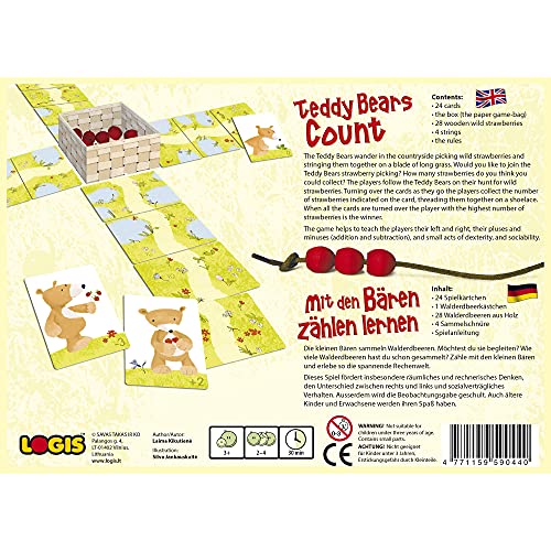 Das Brettspiele MIT DEN BÄREN ZÄHLEN I Spielen Und Lernen Für Kinder, Lernspiel Für 2 Bis 4 Spieler Ab 3 Jahren I Das… – Bild 3