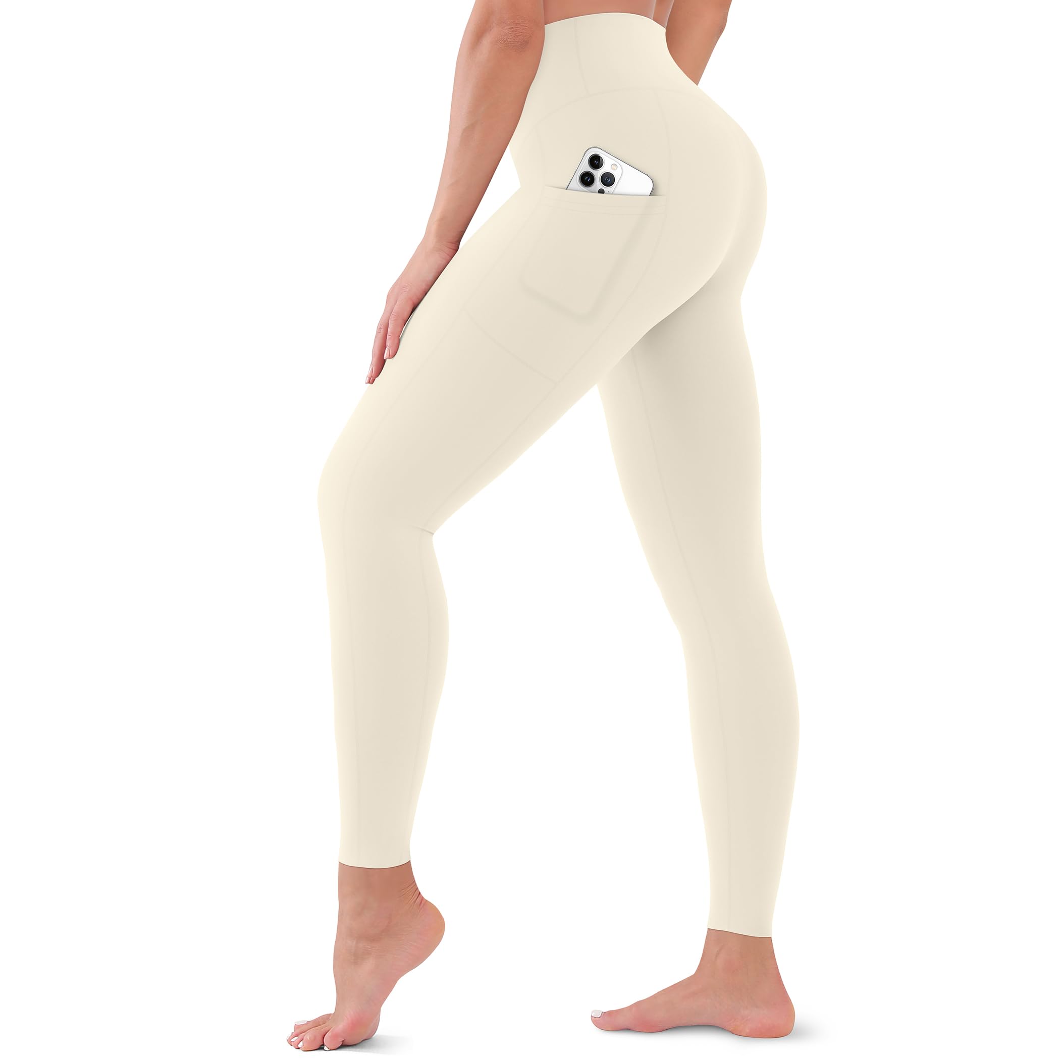 Blisset High Waist Leggings for Women - Opaque, Soft Tummy Control Athletic Pants for Yoga, Running, Workout and Gym