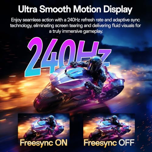 Image of KOORUI 34 Inch Curved Gaming Monitor 240Hz, UWQHD 3440x1440, 21:9 UltraWide