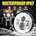 Dot Approved 7Inch Chrome LED Headlight Compatible with Haley Motorcycle Tour,FLD,Softail Heritage,Street Glide,Road King,Electra Glide,Yamaha V-Star Road Star Wrangler